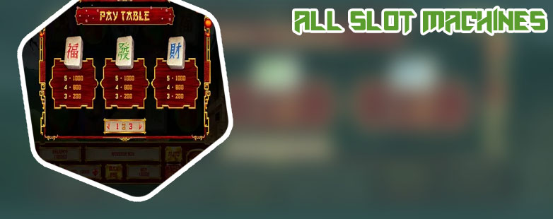 Chinese slot machines for sale