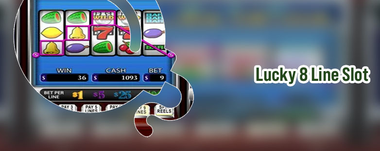 Lucky 8 lines slot machine for sale
